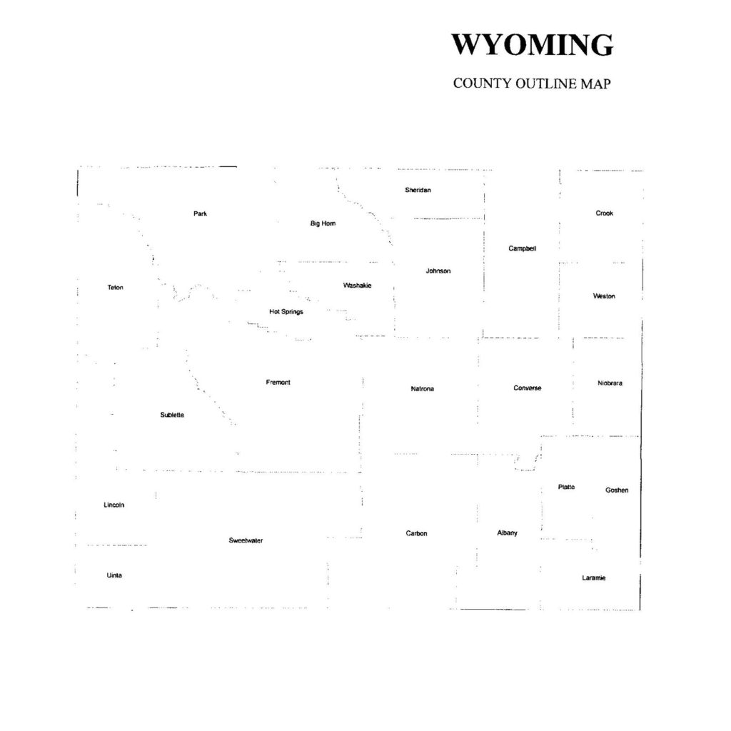 Wyoming County Map JigsawGenealogy